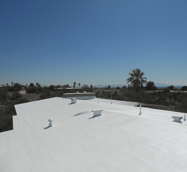 Coated roof