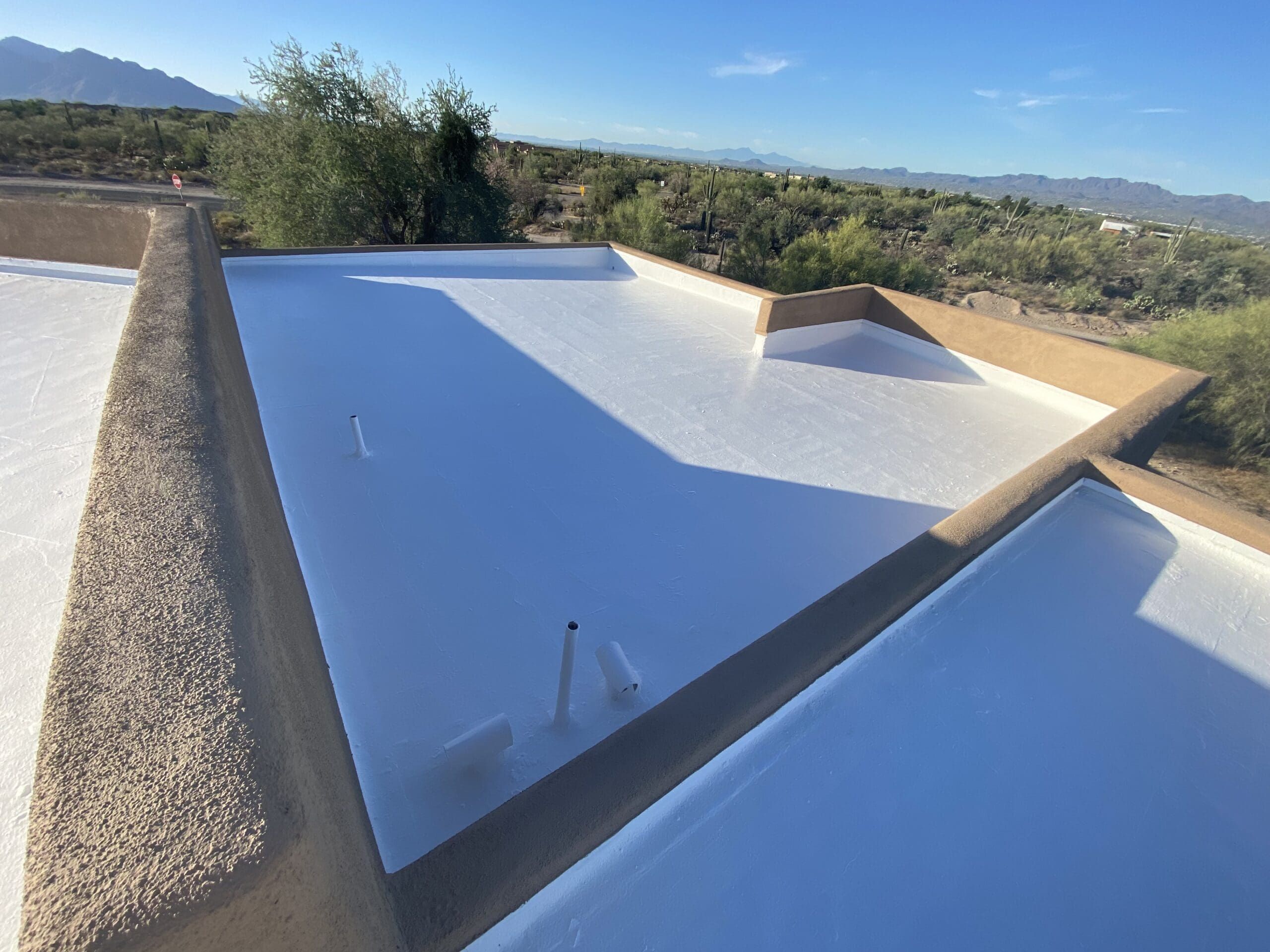Coated roof